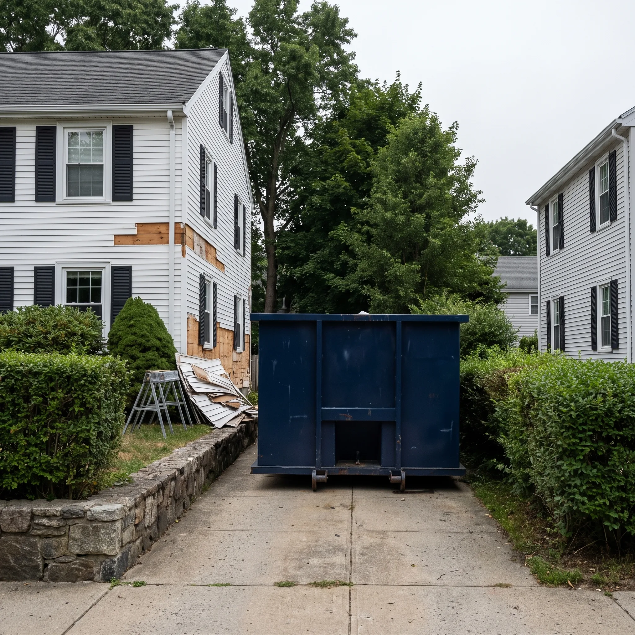 Dumpster on a Atlantic County, NJ job site